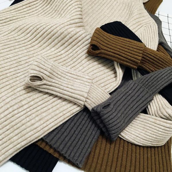 high-necked sweaters warm autumn winter thicken head elasticly hit the bottom knitwearknitwear sueter mujer, White;black
high-necked sweaters warm autumn winter thicken head elasticly hit the bottom knitwearknitwear sueter mujer, White;black