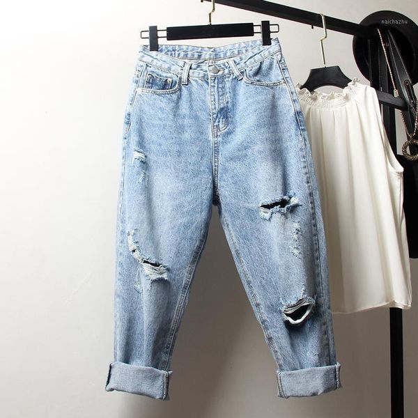 ylo spring 2020 new large size jeans women's wide legs thick girl's pants fat sister hole jeans1, Blue
ylo spring 2020 new large size jeans women's wide legs thick girl's pants fat sister hole jeans1, Blue