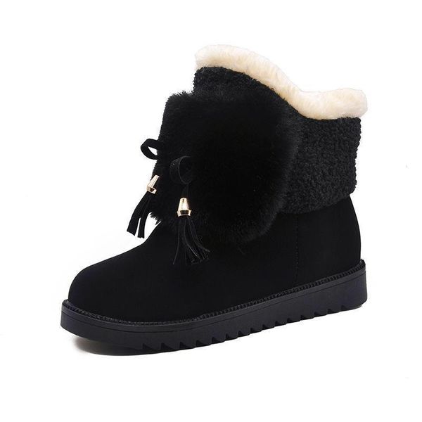 women plush ankle boots 2020 winter woman outdoor casual shoes lady girl comfort warm boots female thermal sock botas mujer, Black
women plush ankle boots 2020 winter woman outdoor casual shoes lady girl comfort warm boots female thermal sock botas mujer, Black