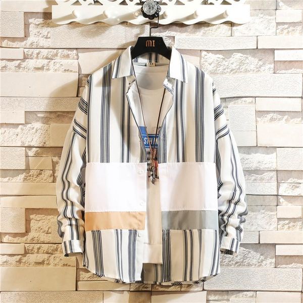 men's casual shirts janpan style nice spring long sleeve striped shirt men plus asian size -5xl clothes1, White;black
men's casual shirts janpan style nice spring long sleeve striped shirt men plus asian size -5xl clothes1, White;black