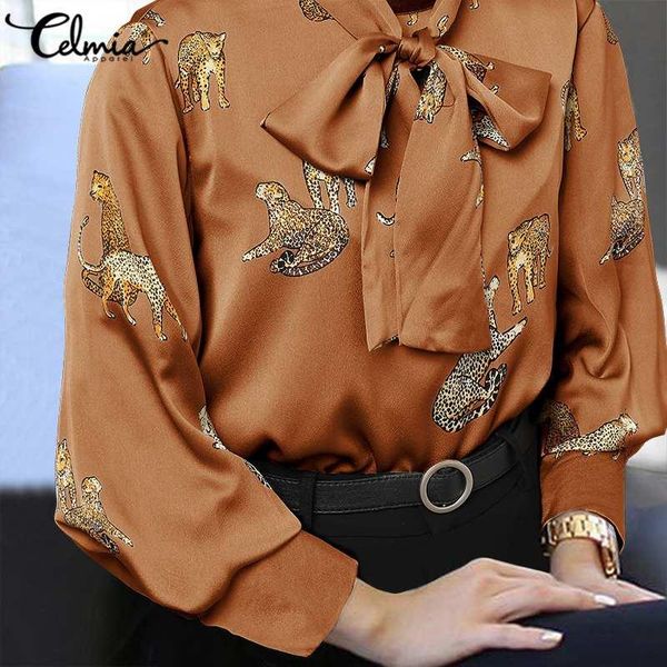 vintage lantern sleeves bow tie blouses celmia stylish tiger printed shirts 2020 new elgant female stand up collar buttons, White
vintage lantern sleeves bow tie blouses celmia stylish tiger printed shirts 2020 new elgant female stand up collar buttons, White
