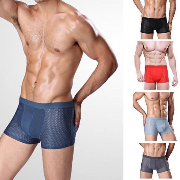 men's underwear man boxer summer ice network mesh breathable youth boxer bamboo ventilate shorts four shorts cozy1, Black;white
men's underwear man boxer summer ice network mesh breathable youth boxer bamboo ventilate shorts four shorts cozy1, Black;white