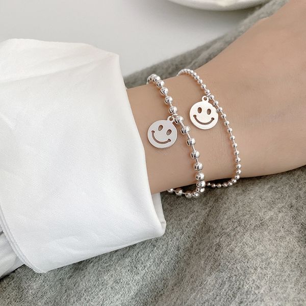 thai silver smiley face bracelet korean s925 sterling silver round bead bracelet simple girlfriends with the same hand jewelry for students, Golden;silver
thai silver smiley face bracelet korean s925 sterling silver round bead bracelet simple girlfriends with the same hand jewelry for students, Golden;silver
