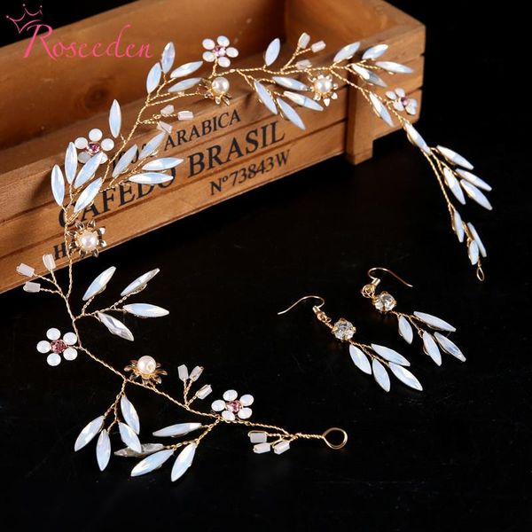 handmade wedding hair accessories bridal headband opal crystal willow branches shape head piece with earrings re745, Golden;silver 
handmade wedding hair accessories bridal headband opal crystal willow branches shape head piece with earrings re745, Golden;silver