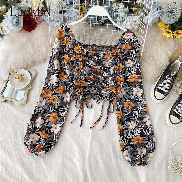tie front chiffon floral blouse square neck women puff sleeve shirt korean clothes vintage blouses 2021, White
tie front chiffon floral blouse square neck women puff sleeve shirt korean clothes vintage blouses 2021, White