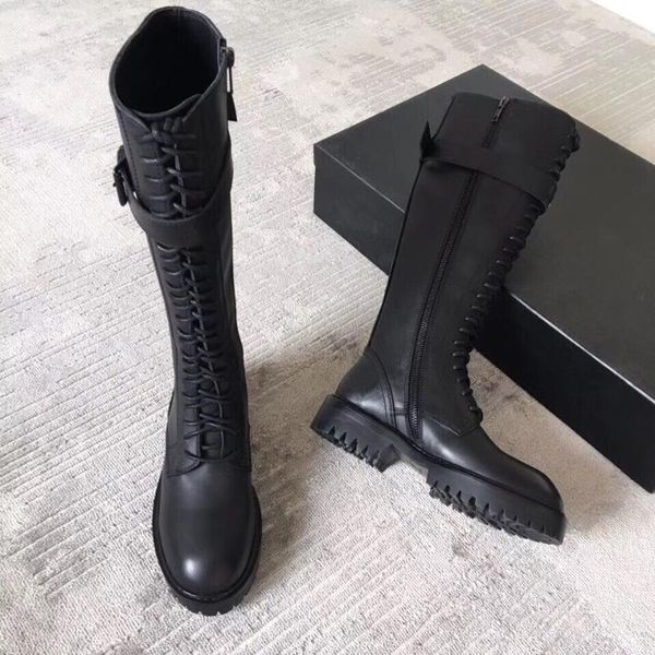boots 2021 botas mujer woman leather lace-up knight platform round toes knee motorcycle shoes, Black
boots 2021 botas mujer woman leather lace-up knight platform round toes knee motorcycle shoes, Black