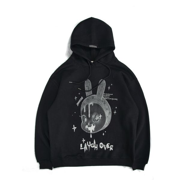 2021 and american european brand printed male in street fashion dark hoodie depressed sweater e7es, Black;brown
2021 and american european brand printed male in street fashion dark hoodie depressed sweater e7es, Black;brown