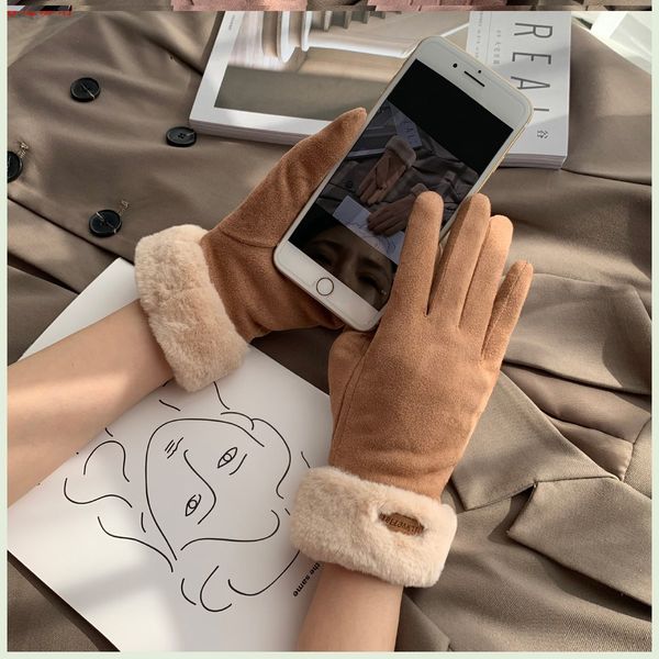 winter female suede thickened touch screen warm and cold proof riding cute student leather gloves, Blue;gray
winter female suede thickened touch screen warm and cold proof riding cute student leather gloves, Blue;gray