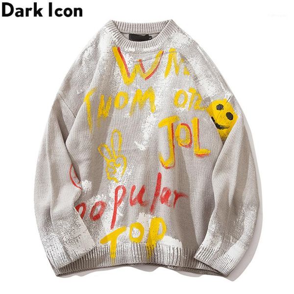 dark letters graffiti hand painting street men's sweater round neck hipster sweaters men streetwear couple clothes1, White;black
dark letters graffiti hand painting street men's sweater round neck hipster sweaters men streetwear couple clothes1, White;black