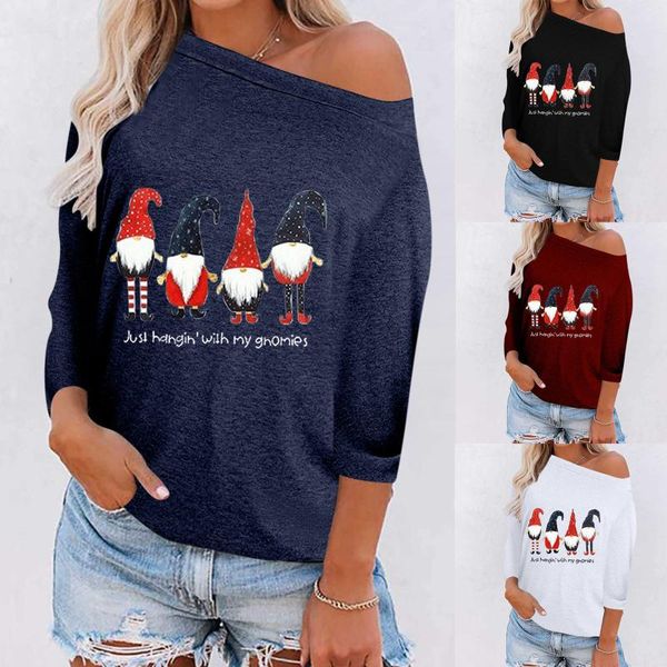women sweatshirt one shoulder long sleeve casual christmas print tee female warm hoodies lady autumn clothing streetwear, Black
women sweatshirt one shoulder long sleeve casual christmas print tee female warm hoodies lady autumn clothing streetwear, Black