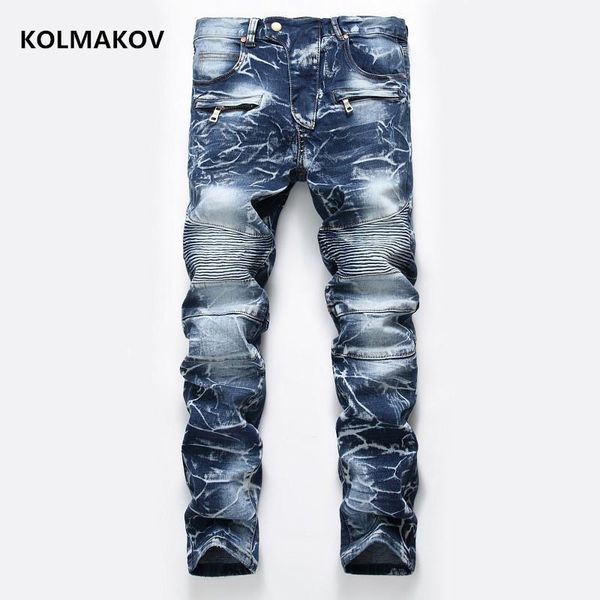 2020 spring new arrival skinny jeans men men straight slim fit casual having pleats jeans for pants size 28-421, Blue
2020 spring new arrival skinny jeans men men straight slim fit casual having pleats jeans for pants size 28-421, Blue
