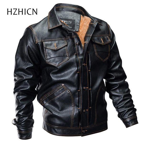 winter pilot leather bomber jacket men autumn thick warm multi-pocket flight faux jacket male fleece coat outwear, Black
winter pilot leather bomber jacket men autumn thick warm multi-pocket flight faux jacket male fleece coat outwear, Black