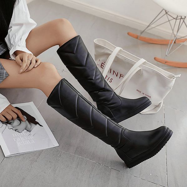 winter warm plush knee high boots women comfy flat heel snow boots slip on platform woman long boots shoes black pink white
winter warm plush knee high boots women comfy flat heel snow boots slip on platform woman long boots shoes black pink white