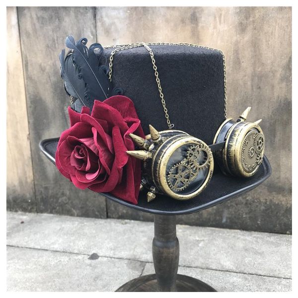 stingy brim hats women handmade steampunk hat with gear glasses and flower stage magic bowler wedding size 57cm steampunk1, Blue;gray
stingy brim hats women handmade steampunk hat with gear glasses and flower stage magic bowler wedding size 57cm steampunk1, Blue;gray