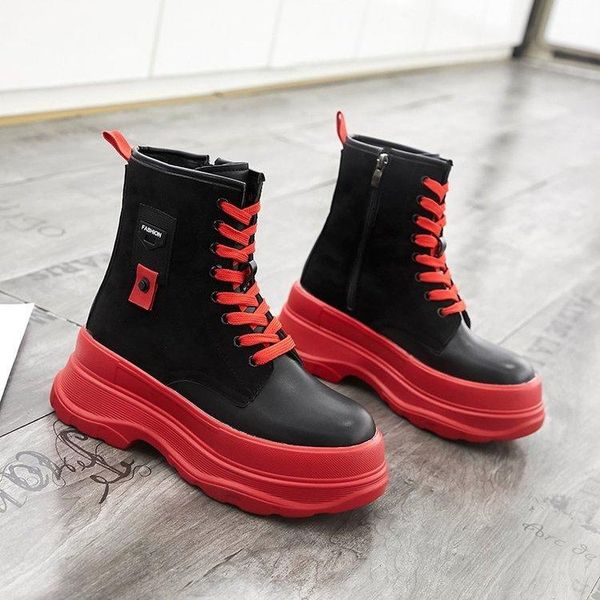 autumn new fashion high women's shoes increasing women's boots thick-soled warm walking shoes woman boots femme shoe female, Black
autumn new fashion high women's shoes increasing women's boots thick-soled warm walking shoes woman boots femme shoe female, Black