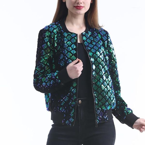 outerwear women sequin coat green bomber jacket long sleeve zipper streetwear casual loose basic cardigan1, Black;brown
outerwear women sequin coat green bomber jacket long sleeve zipper streetwear casual loose basic cardigan1, Black;brown