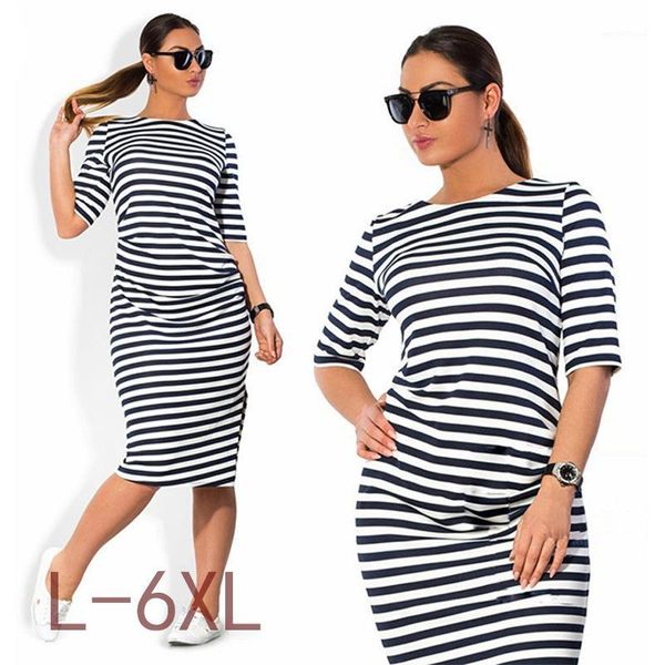 wholesale- 5xl 6xl large size 2017 autumn summer dress big size black white striped dress straight dresses plus size women clothing vesti1, White;black
wholesale- 5xl 6xl large size 2017 autumn summer dress big size black white striped dress straight dresses plus size women clothing vesti1, White;black