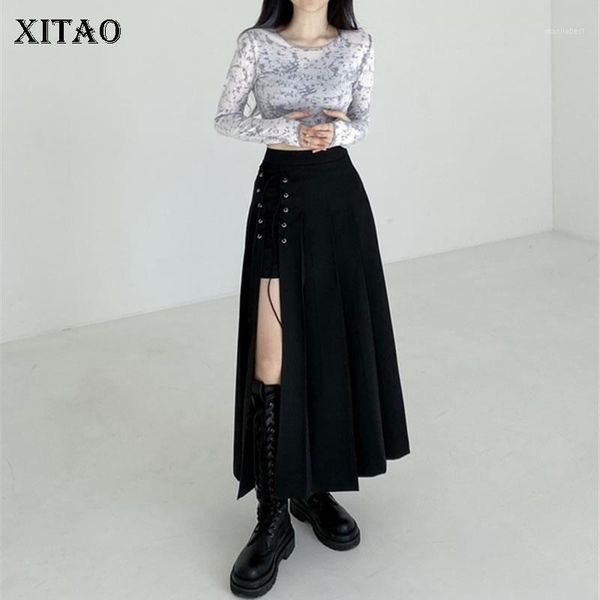 xitao irregular lace up solid skirt women 2020 autumn casual fashion new style temperament all match high waist skirt dzl15161, Black
xitao irregular lace up solid skirt women 2020 autumn casual fashion new style temperament all match high waist skirt dzl15161, Black