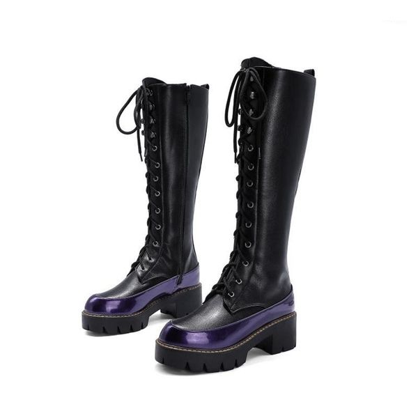 boots fashion winter combat women shoes knee high heels 5cm round toe platform elastic lace up botas mujer long snow 9911, Black
boots fashion winter combat women shoes knee high heels 5cm round toe platform elastic lace up botas mujer long snow 9911, Black