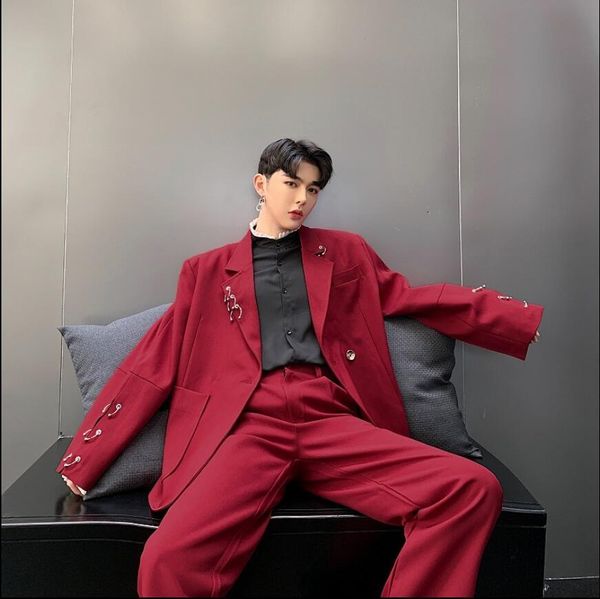 2020 red sets men personality small spring retro suit new version the loose trend 9vlm, White;black
2020 red sets men personality small spring retro suit new version the loose trend 9vlm, White;black
