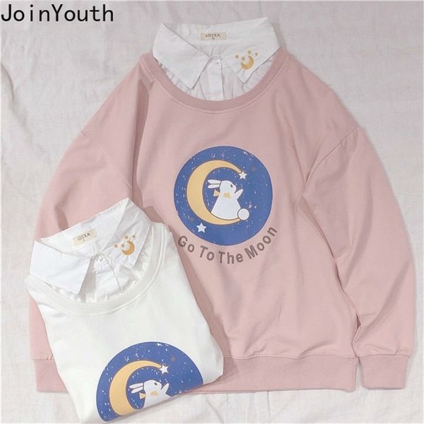 neploe women sweatshirt fake two pieces korean cartoon letters printed hoodies autumn new sweet pullover women 7b189 201216, Black
neploe women sweatshirt fake two pieces korean cartoon letters printed hoodies autumn new sweet pullover women 7b189 201216, Black