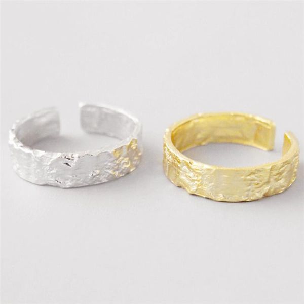 sole memory personality geometry wave bark 925 sterling silver female resizable opening rings sri582, Golden;silver
sole memory personality geometry wave bark 925 sterling silver female resizable opening rings sri582, Golden;silver