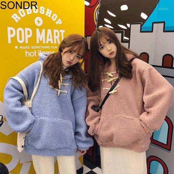 winter coat women 2020 autumn new artificial lambswool korean loose sweater girl student pullover cute pink hooded fleece jacket1, Black
winter coat women 2020 autumn new artificial lambswool korean loose sweater girl student pullover cute pink hooded fleece jacket1, Black