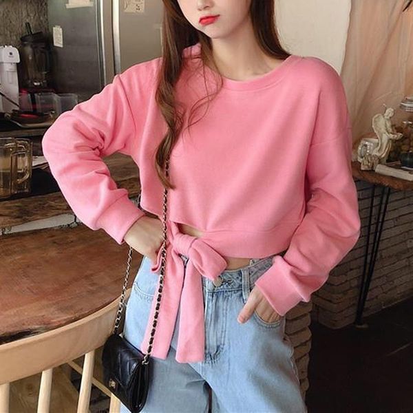 women's hoodies & sweatshirts bow female loose 2021 autumn winter women students o-neck short fashion casual cotton large size sweatsh, Black
women's hoodies & sweatshirts bow female loose 2021 autumn winter women students o-neck short fashion casual cotton large size sweatsh, Black