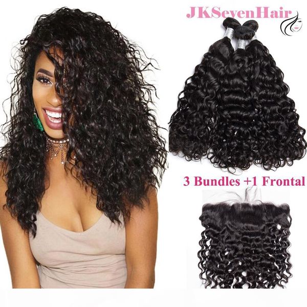 brazilian peruvian remy human hair bundles 3pcs with lace frontal 12a grade water wave brazilian indian unprocessed virgin hair weaves, Black
brazilian peruvian remy human hair bundles 3pcs with lace frontal 12a grade water wave brazilian indian unprocessed virgin hair weaves, Black