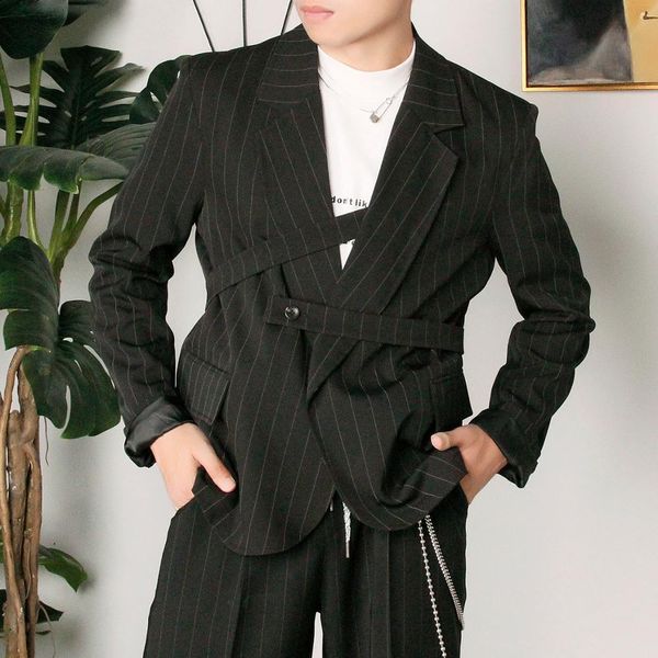 2021 new s-6xl original design stripes vintage male binding suit spring autumn jacket xf15, White;black
2021 new s-6xl original design stripes vintage male binding suit spring autumn jacket xf15, White;black