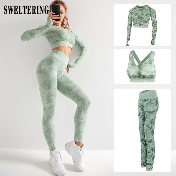 yoga set seamless camouflage sports wear for women gym camo fitness clothing booty leggings + bra gym workout sport suit 2pcs c0122, Gray
yoga set seamless camouflage sports wear for women gym camo fitness clothing booty leggings + bra gym workout sport suit 2pcs c0122, Gray