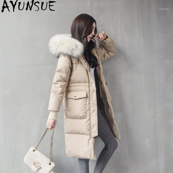 ayunsue woman coat 2020 winter 80% white duck down jackets women clothes real raccoon fur collar parkas female jacket casaco1, Black
ayunsue woman coat 2020 winter 80% white duck down jackets women clothes real raccoon fur collar parkas female jacket casaco1, Black