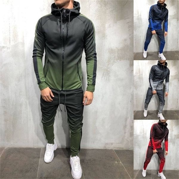 zogaa men tracksuit 2 piece set 3d gradient color casual hoodies sweatshirt and pants sportswear outfits joggers mens sweatsuit 201210, Gray
zogaa men tracksuit 2 piece set 3d gradient color casual hoodies sweatshirt and pants sportswear outfits joggers mens sweatsuit 201210, Gray
