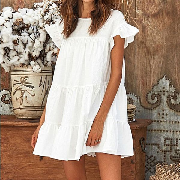 2019 summer new large size women's clothing small fresh stitching cotton linen dress dresscotton and linen dresswhite short sleeve dres, Black;gray
2019 summer new large size women's clothing small fresh stitching cotton linen dress dresscotton and linen dresswhite short sleeve dres, Black;gray