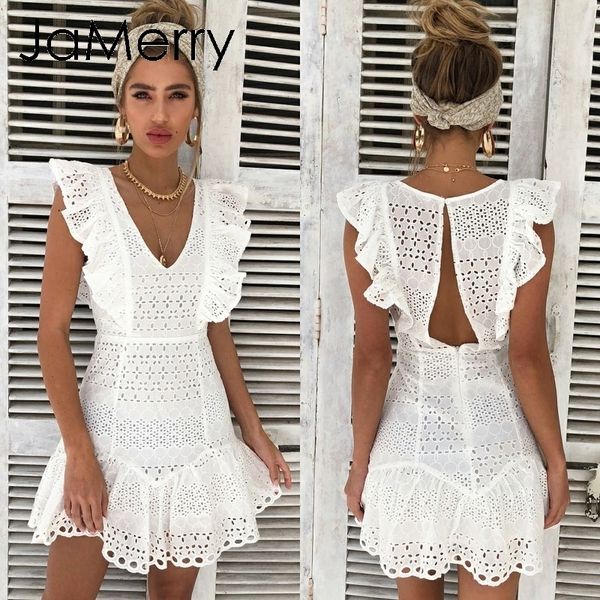 jamerry vintage white lace cotton embroidery women dress ruffled spring summer mini dress party short dresses vestidos y200101, White;black
jamerry vintage white lace cotton embroidery women dress ruffled spring summer mini dress party short dresses vestidos y200101, White;black