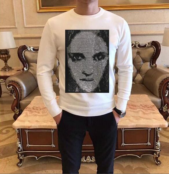 sweatshirt men rhinestone long sleeve sweater autumn winter sweaters coat for big boy -3xl sweater men winter hoodie w1, White;black
sweatshirt men rhinestone long sleeve sweater autumn winter sweaters coat for big boy -3xl sweater men winter hoodie w1, White;black