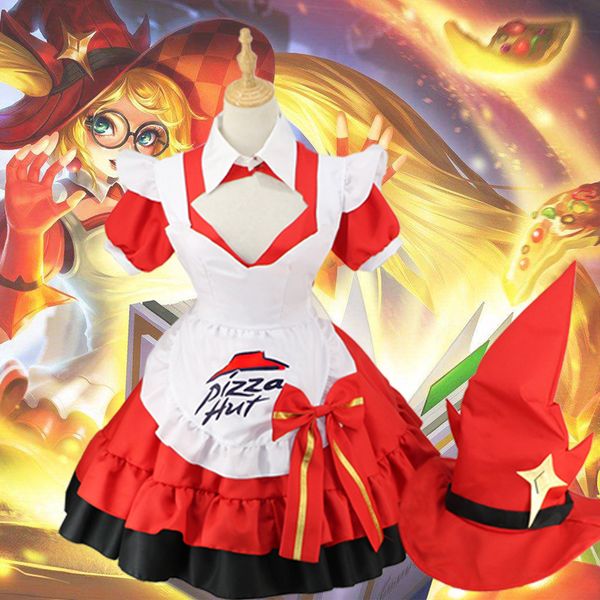 anime costumes game angela magic little chef cosplay maid dress christmas costume halloween female patry full set dress + hat, Black
anime costumes game angela magic little chef cosplay maid dress christmas costume halloween female patry full set dress + hat, Black