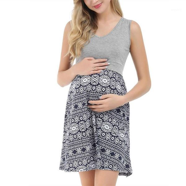 maternity dresses nursing clothes summer casual dress sleeveless pregnancy v-neck print breastfeeding straight s-xxl1, White
maternity dresses nursing clothes summer casual dress sleeveless pregnancy v-neck print breastfeeding straight s-xxl1, White