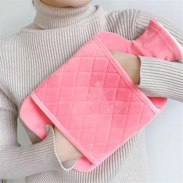 1750ml моющегося теплолечения толстые soft pig плюш безопасного зима прочные бутылки горячей вода removeable герметичные крышки теплой порта