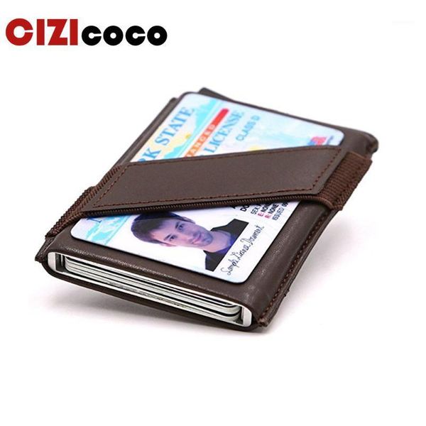 men and women holder genuine leather vintage mini safe aluminum antimagnetic purse card case1, Brown;gray
men and women holder genuine leather vintage mini safe aluminum antimagnetic purse card case1, Brown;gray