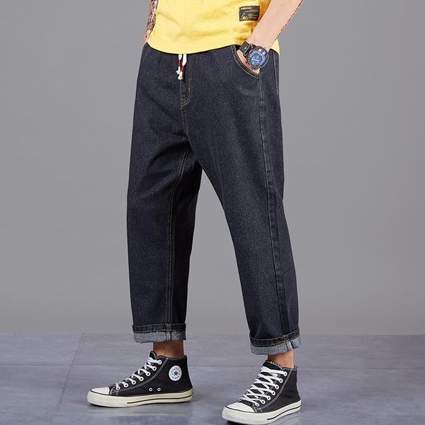 men's jeans casual straight pants wide-leg drape 9-point denim plus size 28-48 men nine-point loose dropship, Blue
men's jeans casual straight pants wide-leg drape 9-point denim plus size 28-48 men nine-point loose dropship, Blue