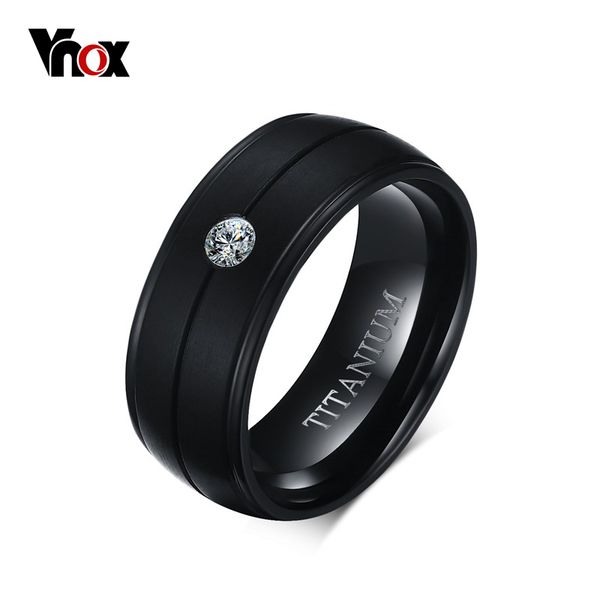 vnox men's punk pure black ring 8mm matte wedding bands with cz stone titanium rings men jewelry wholesale, Golden;silver
vnox men's punk pure black ring 8mm matte wedding bands with cz stone titanium rings men jewelry wholesale, Golden;silver