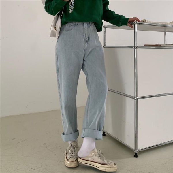 women's jeans high waist women loose mom mujer ladies korean style denim pants streetwear trousers plus size baggy, Blue
women's jeans high waist women loose mom mujer ladies korean style denim pants streetwear trousers plus size baggy, Blue
