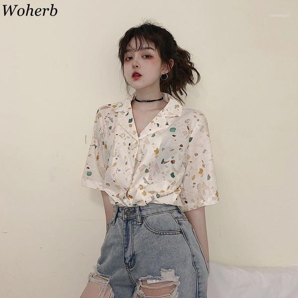 woherb print retro women shirt single breasted short sleeve blouse 2020 spring summer harajuku new chiffon blusa streetwear1, White
woherb print retro women shirt single breasted short sleeve blouse 2020 spring summer harajuku new chiffon blusa streetwear1, White