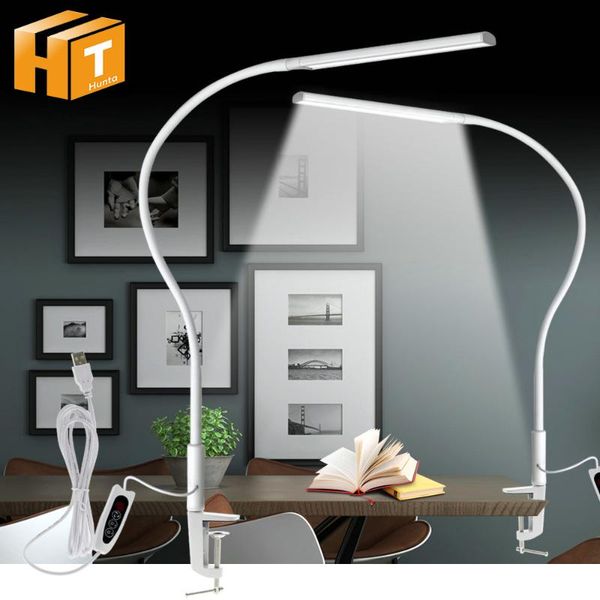 usb desk lamp long arm table lamp clip office reading light 3 color x5 dimable level eye-protection energy saving table
usb desk lamp long arm table lamp clip office reading light 3 color x5 dimable level eye-protection energy saving table