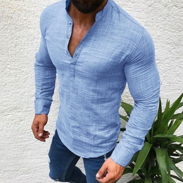 men cotton linen shirt fashion casual long sleeve autumn blouse shirts man fit half open shirt muscle man slim plus size blouse y200408, White;black
men cotton linen shirt fashion casual long sleeve autumn blouse shirts man fit half open shirt muscle man slim plus size blouse y200408, White;black