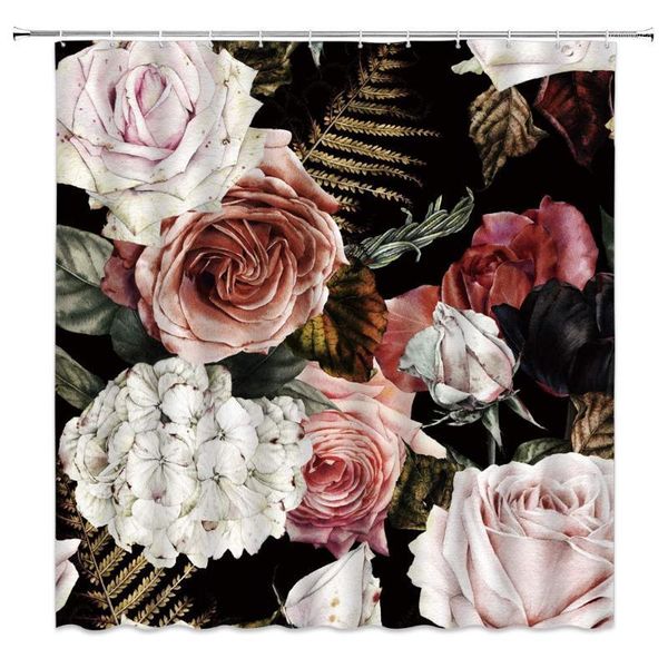black floral shower curtain vintage watercolor peony rose pink flowers natural spring bloom green leaves romantic printing1
black floral shower curtain vintage watercolor peony rose pink flowers natural spring bloom green leaves romantic printing1