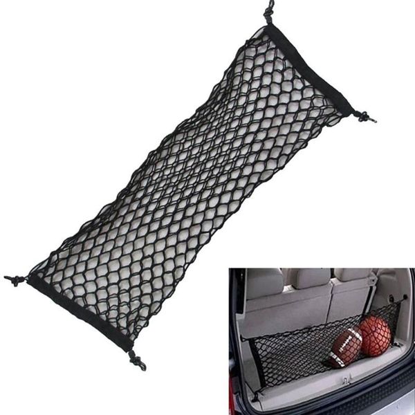 storage bags universal car trunk rear cargo luggage nylon elastic mesh 110x50 cm net holder with 4 hooks screws adapters
storage bags universal car trunk rear cargo luggage nylon elastic mesh 110x50 cm net holder with 4 hooks screws adapters