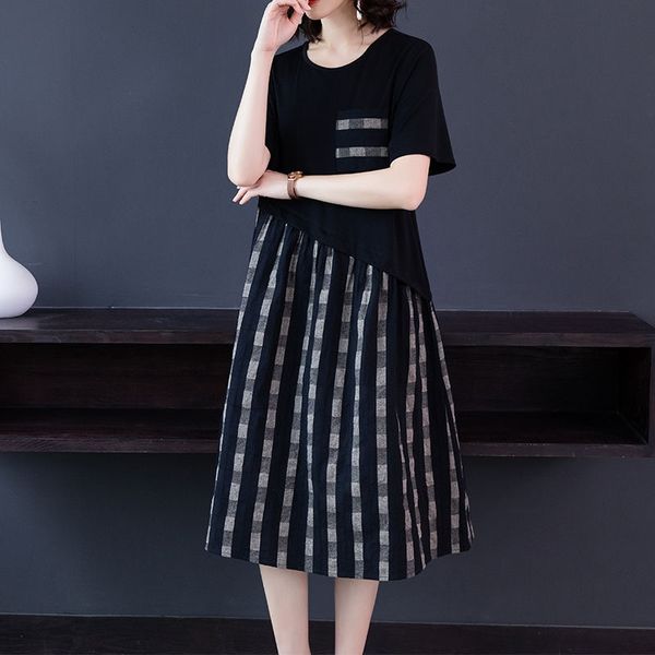 2020 new slim high end show thin skirt new high-end large size women's dress fat mm middle-aged mother 200kg loose show thin skirt v2gh, Black;gray
2020 new slim high end show thin skirt new high-end large size women's dress fat mm middle-aged mother 200kg loose show thin skirt v2gh, Black;gray