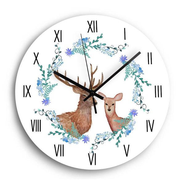 deer wooden wall clock modern design silent quartz decorative wood clock for living room kids room decor metal hands
deer wooden wall clock modern design silent quartz decorative wood clock for living room kids room decor metal hands